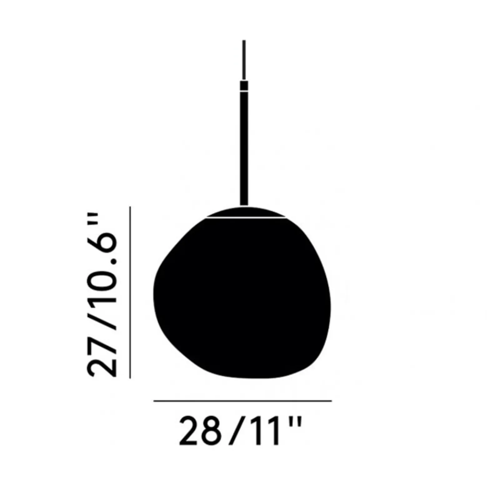 Tom Dixon LED-riippuvalaisin Melt Mini, Ø 28 cm, kupari