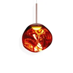 Tom Dixon LED-riippuvalaisin Melt Mini, Ø 28 cm, kupari