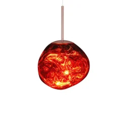 Tom Dixon LED-riippuvalaisin Melt Mini, Ø 28 cm, kupari