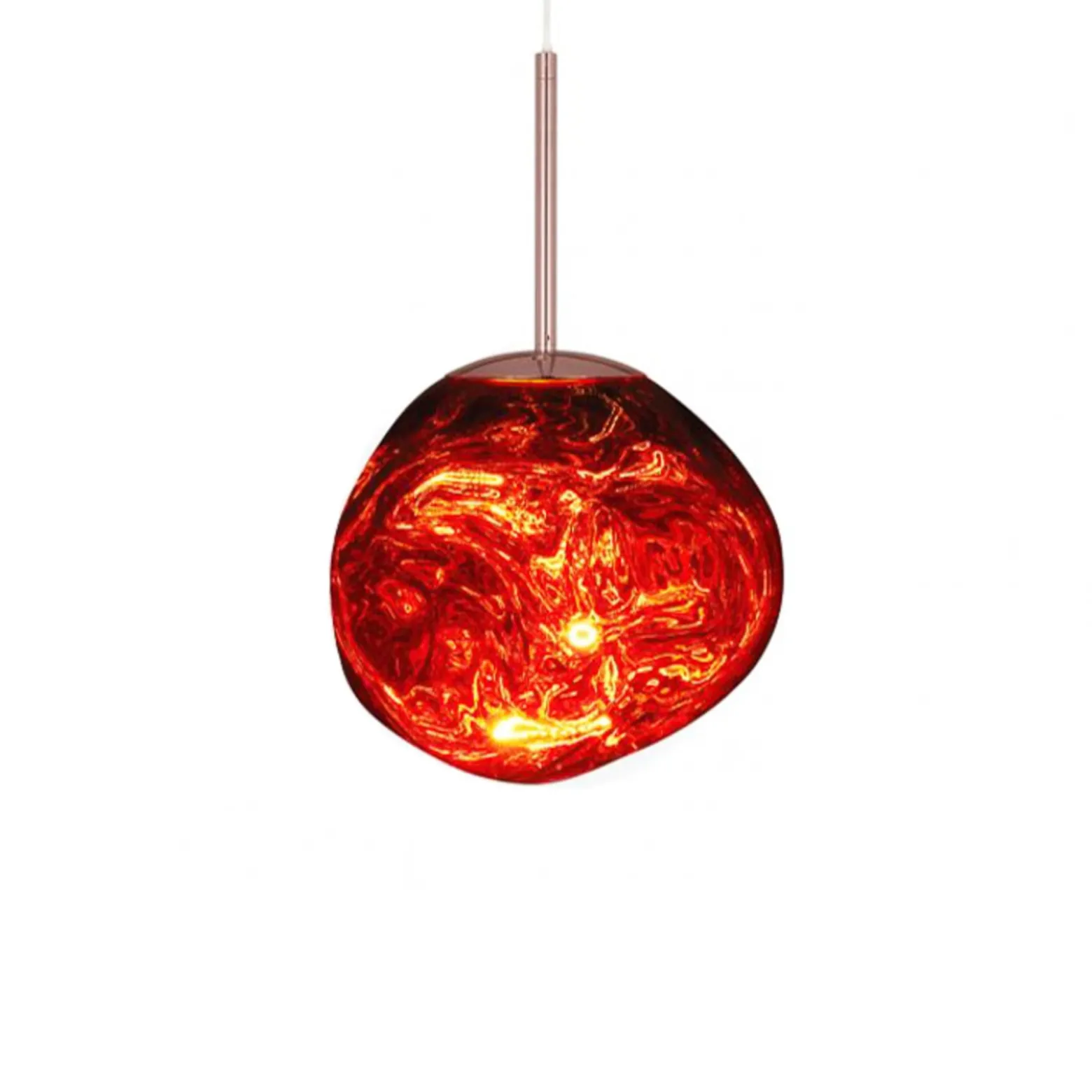 Tom Dixon LED-riippuvalaisin Melt Mini, Ø 28 cm, kupari