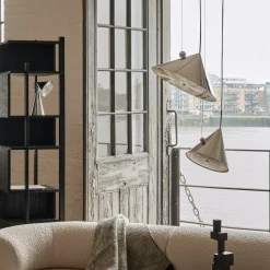 Tom Dixon LED-riippuvalaisin Pose, hopea, Ø 43 cm, teräs, himmennettävä