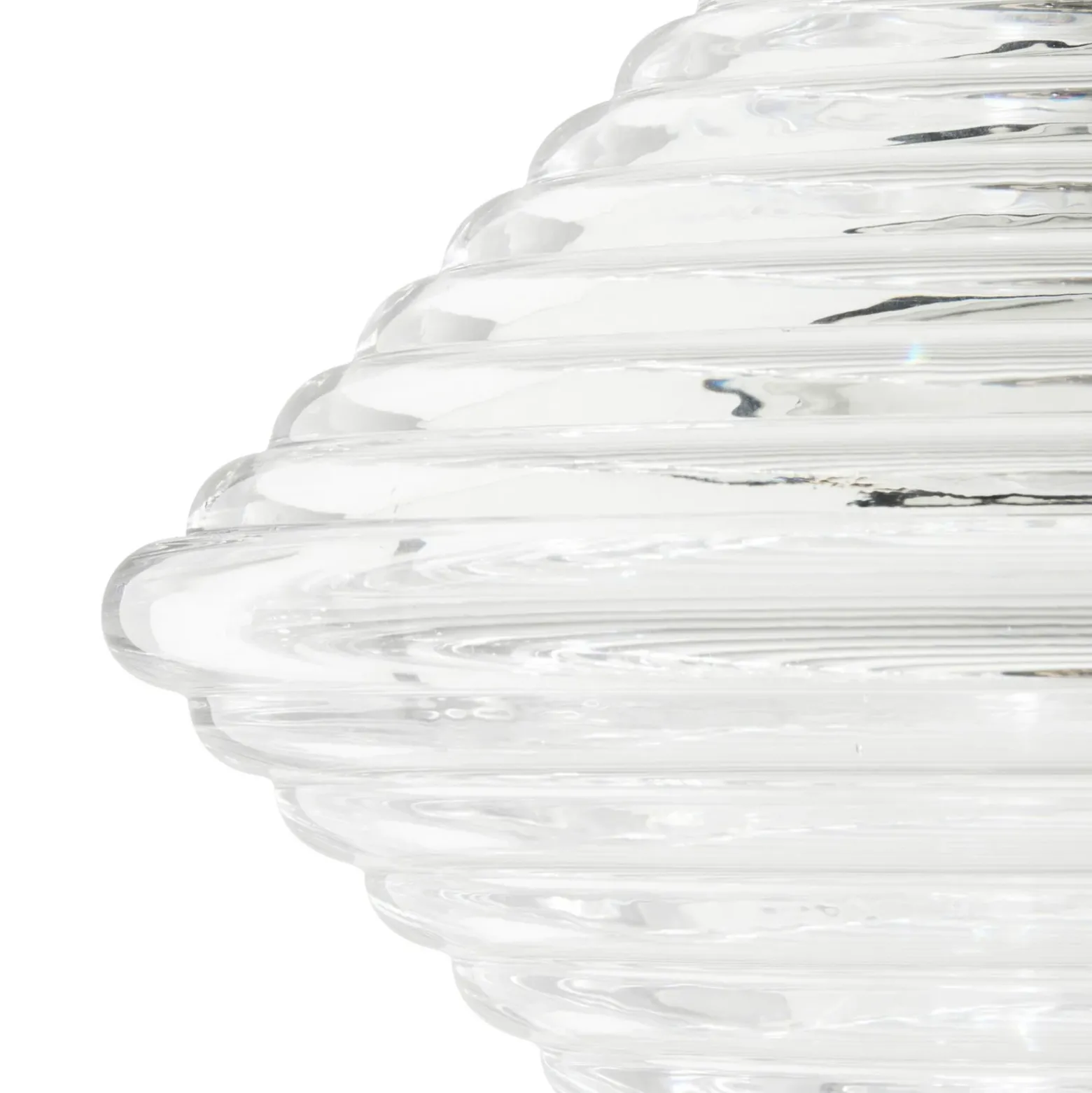 Tom Dixon LED-riippuvalaisin Press Cone, kirkas, Ø 34 cm, 927