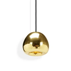 Tom Dixon LED-riippuvalaisin Void mini, Ø 15 cm, messinki