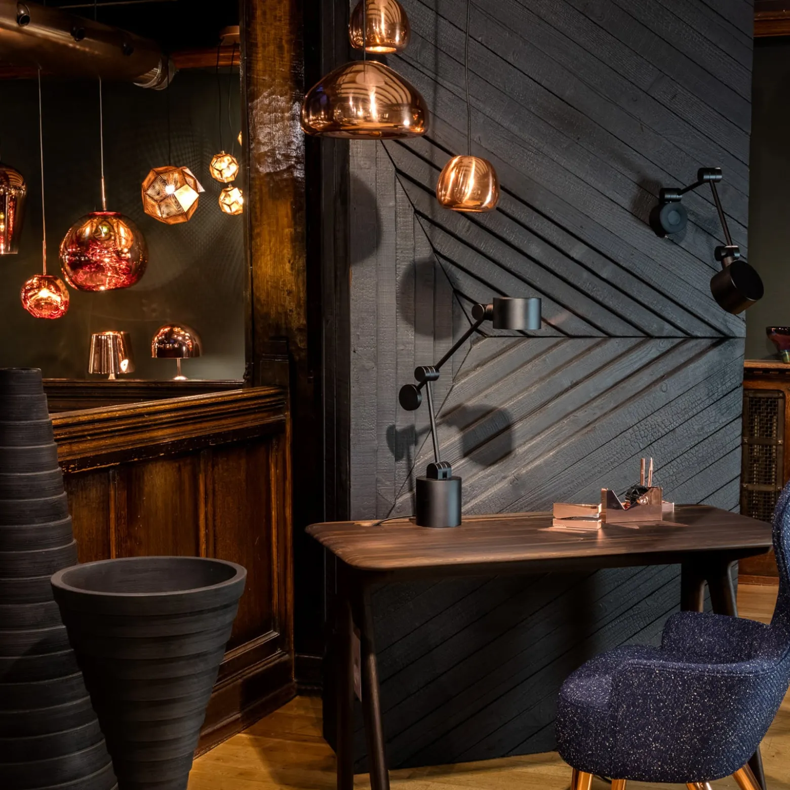 Tom Dixon LED-riippuvalaisin Void mini, kupari