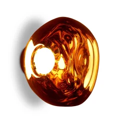 Tom Dixon LED-seinävalaisin Melt Surface Mini, Ø 30 cm, kupari
