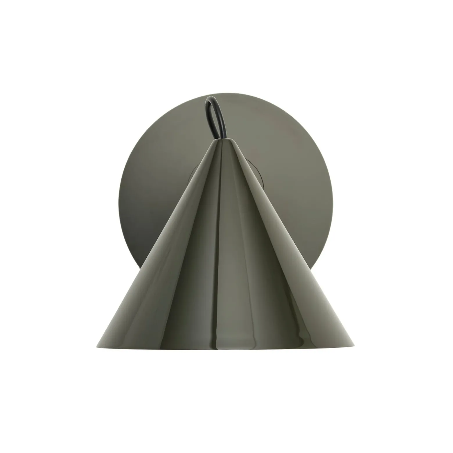 Tom Dixon LED-seinävalaisin Pose, vihreä, 21 cm, muovi
