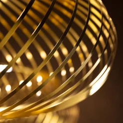 Tom Dixon Spring Large riippuvalo Ø 95 cm messinki