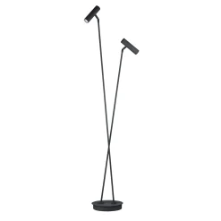 Tom Pro LED-lattiavalaisin, musta, 2-valo, CCT, himmennin