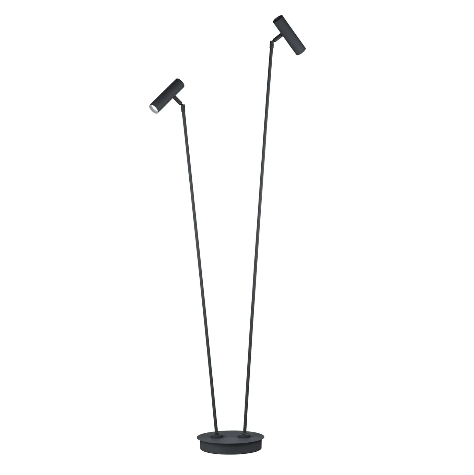 Tom Pro LED-lattiavalaisin, musta, 2-valo, CCT, himmennin