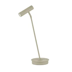 Tom Pro LED-pöytävalaisin, hiekanvärinen, korkeus 47cm, CCT, himmennin