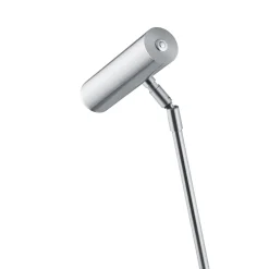 Tom Pro LED-pöytävalaisin, matta nikkeli, korkeus 47 cm, CCT, himmennin