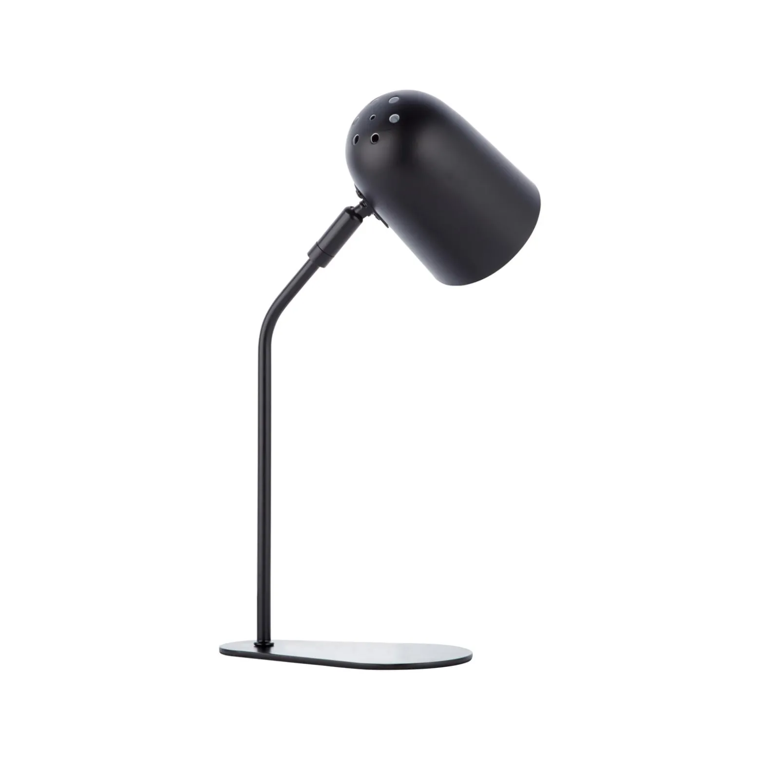 Tong-pöytävalaisin, musta, korkeus 38 cm, metallia
