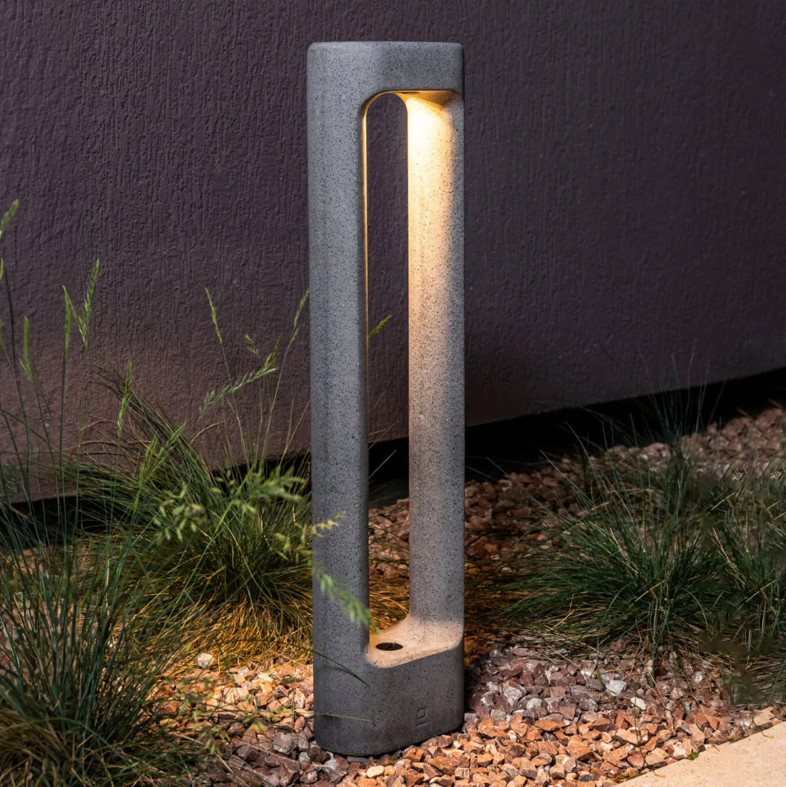 Totem LED-riippuvalaisin, harmaa, betoni, korkeus 61,1 cm