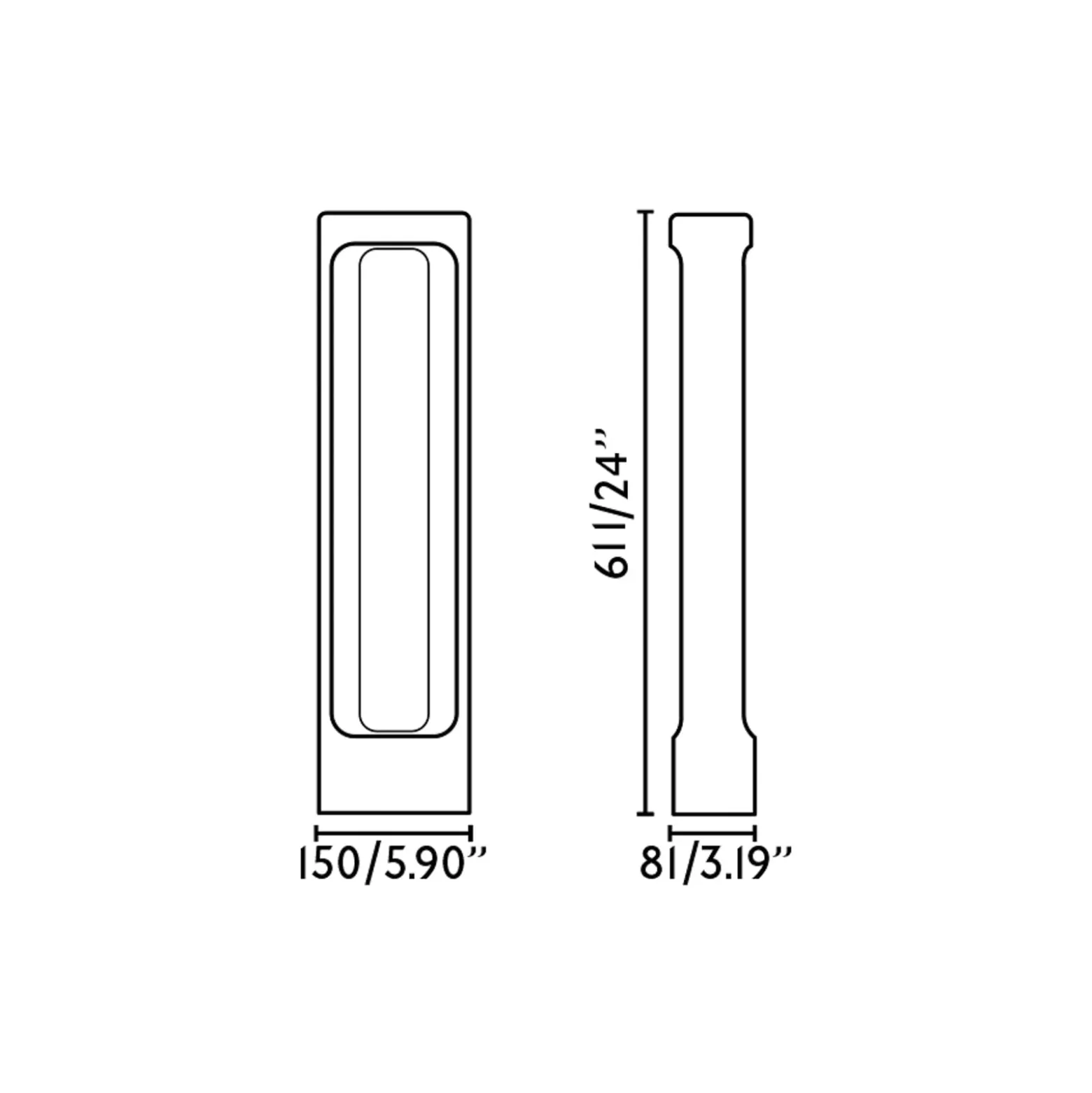Totem LED-riippuvalaisin, harmaa, betoni, korkeus 61,1 cm