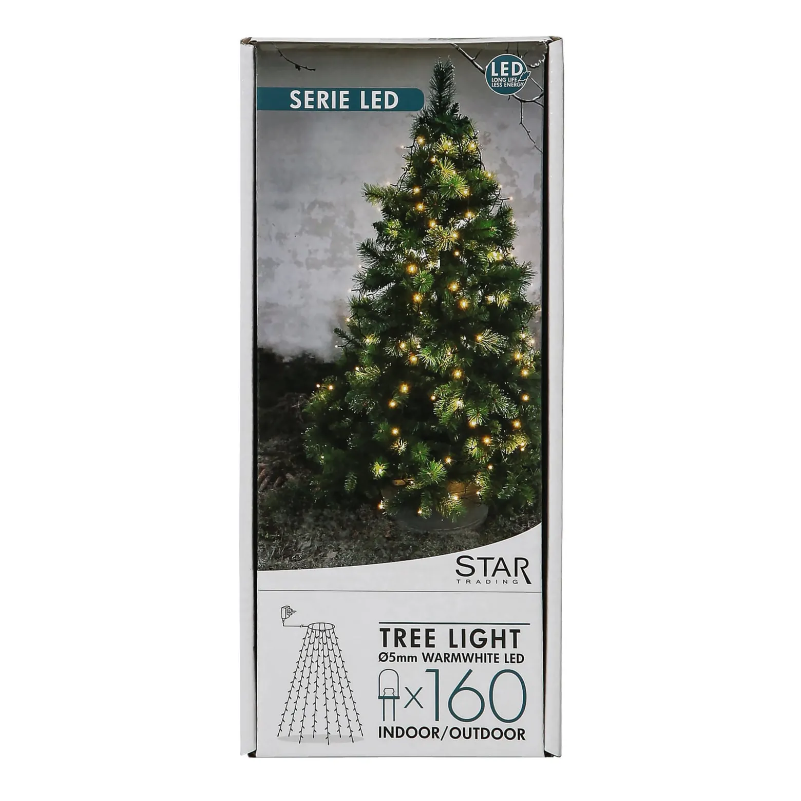 Treelight-LED-puuvaloverho 8 langalla