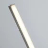 Tribeca LED-lattiavalaisin, hopea/opalvalkoinen, metalli, CCT, 150 cm