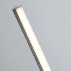 Tribeca LED-lattiavalaisin, hopea/opalvalkoinen, metalli, CCT, 150 cm
