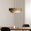 Triniti-riippuvalaisin, ruskea/beige/cream, Ø 60 cm, tekstiili
