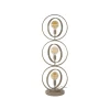 Turn Around -lattiavalaisin, beige, 3-lamppuinen, korkeus 124 cm, E27