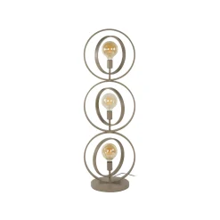 Turn Around -lattiavalaisin, beige, 3-lamppuinen, korkeus 124 cm, E27