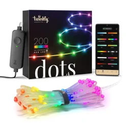 Twinkly Dots LED-ketju RGB, läpinäkyvä, IP44, 10m