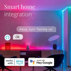 Twinkly Dots LED-ketju RGB, musta, IP44, 10m