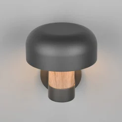 Ulkopuolinen seinävalaisin Fraser Sensor, harmaa/puun näköinen, alumiini IP54