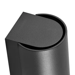 Ulkoseinälamppu CAN, musta, 1-lamppuinen, Ø 8 cm IP65 metalli GU10