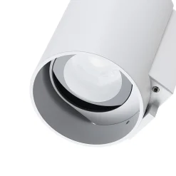 Ulkoseinälamppu CAN, valkoinen, 1-lamppuinen, Ø 8 cm, IP65, metalli, GU10