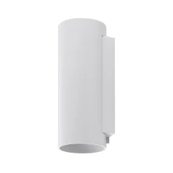 Ulkoseinälamppu CAN, valkoinen, 2-lamppuinen, Ø 8 cm, IP65, metalli, GU10