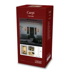 Ulkoseinävalaisin Carpi, messinki, leveys 20.5cm