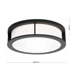 Ulkoseinävalaisin Henry, Ø 30 cm antrasiitti
