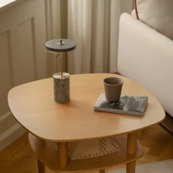 UMAGE akkulamppu Asteria MOVE MINI, marmorinharmaa/teräs, IP44