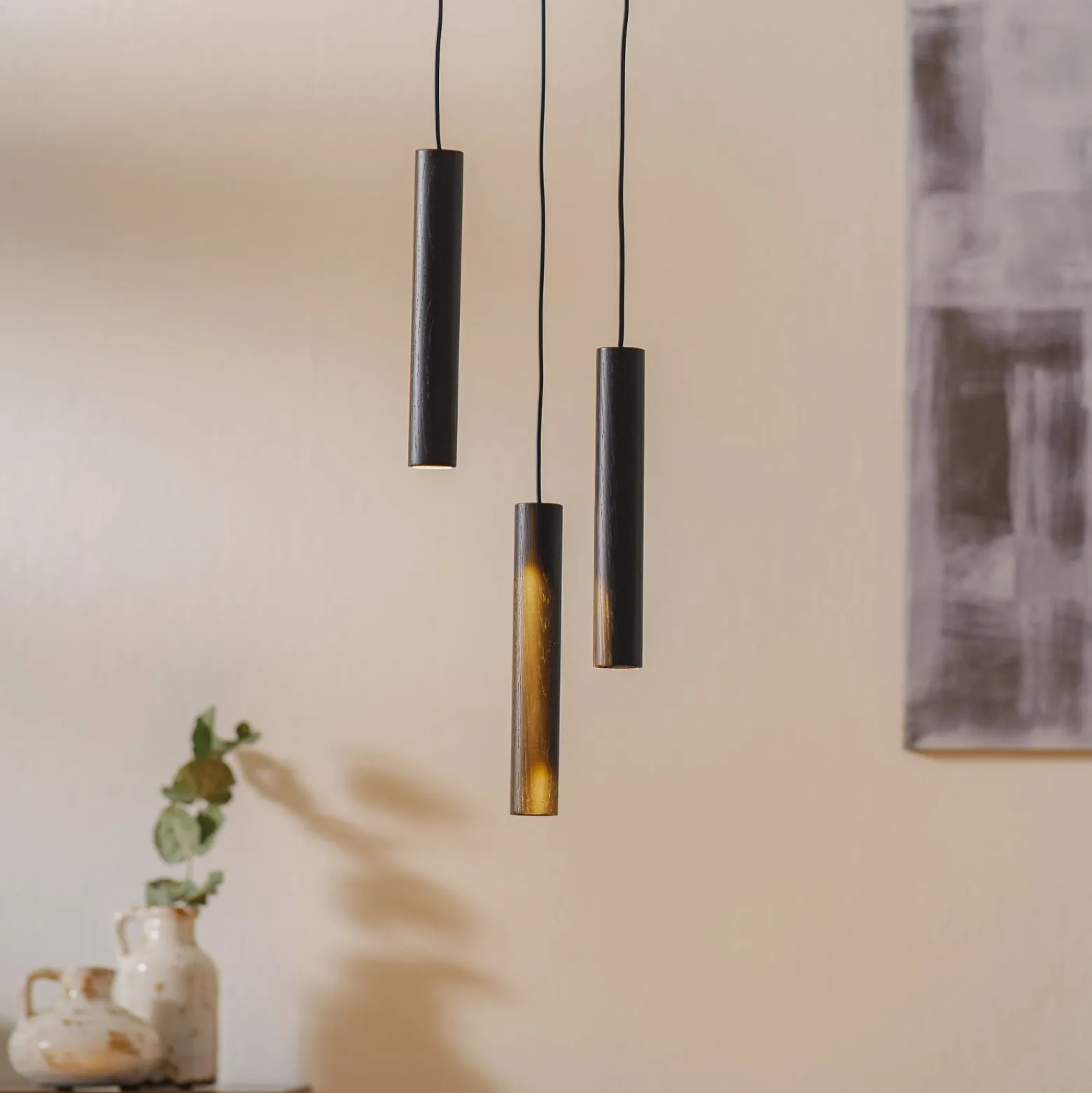 UMAGE Chimes Cluster 3 riippuvalaisin, musta tammi