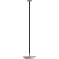 UMAGE LED-riippuvalaisin Asteria Mini, helmenvalkoinen/messinki, Ø 31 cm