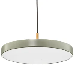 UMAGE LED-riippuvalaisin Asteria Mini, vaaleanvihreä/messinki, Ø 31 cm