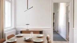 UMAGE LED-riippuvalaisin Omni, messinkivärinen Pituus 107 cm 2-lamppuinen.