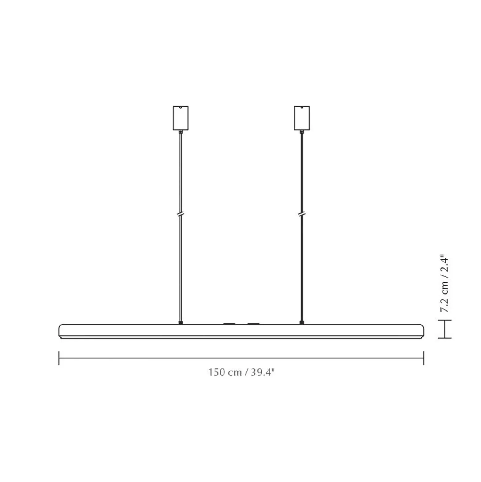UMAGE LED-ripustusvalaisin Hazel Branch, musta/messinki, 150 cm