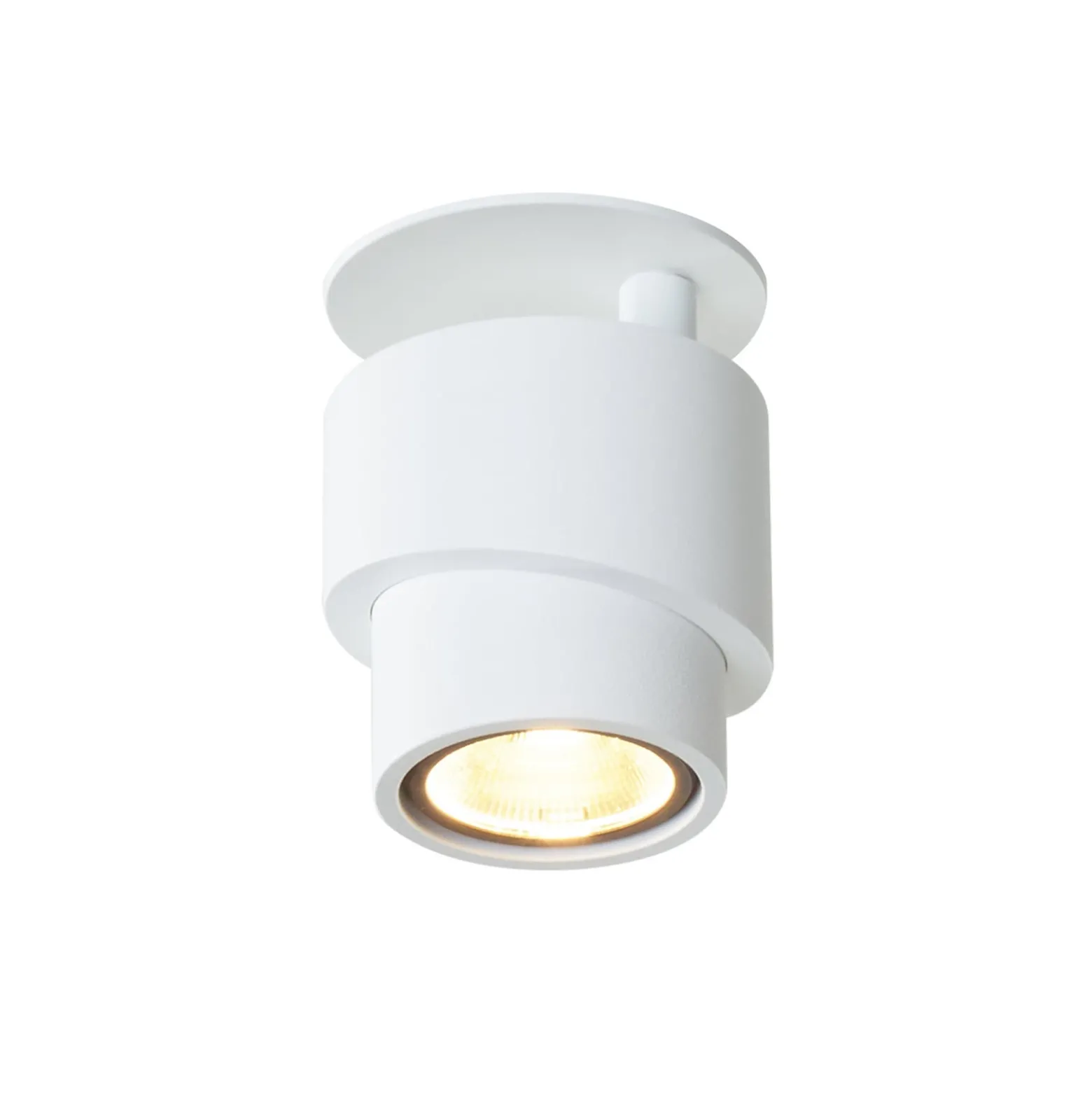 upotettava LED-kohdevalaisin BRUSH, valkoinen, Ø 7 cm, metalli, himmennettävä,