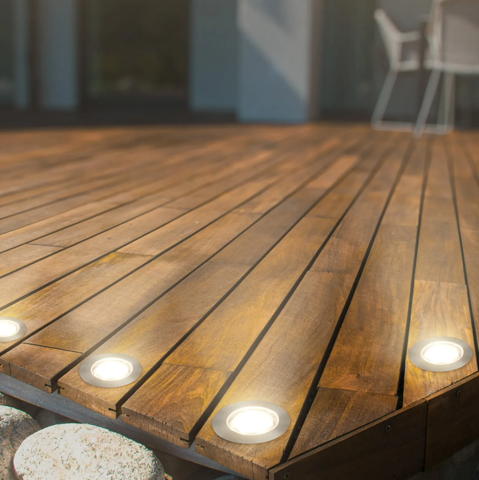 Upotettava LED-kohdevalaisin 3917032 IP67 12 V 3-paikkainen laajennus, Ø 4,5