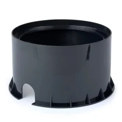 Upotettava LED-lattiavalaisin Gea, Ø 18 cm, 3000K, ruostumaton teräs