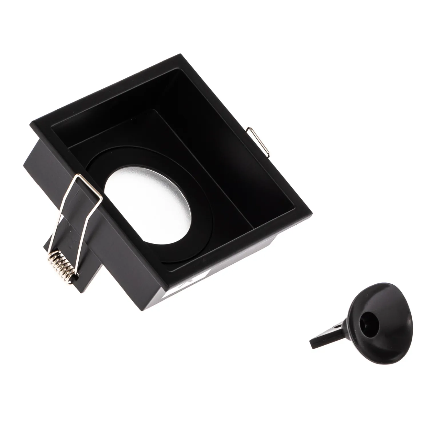 Uppokohdevalo Hyde 1-lamp. kulmikas IP44 musta