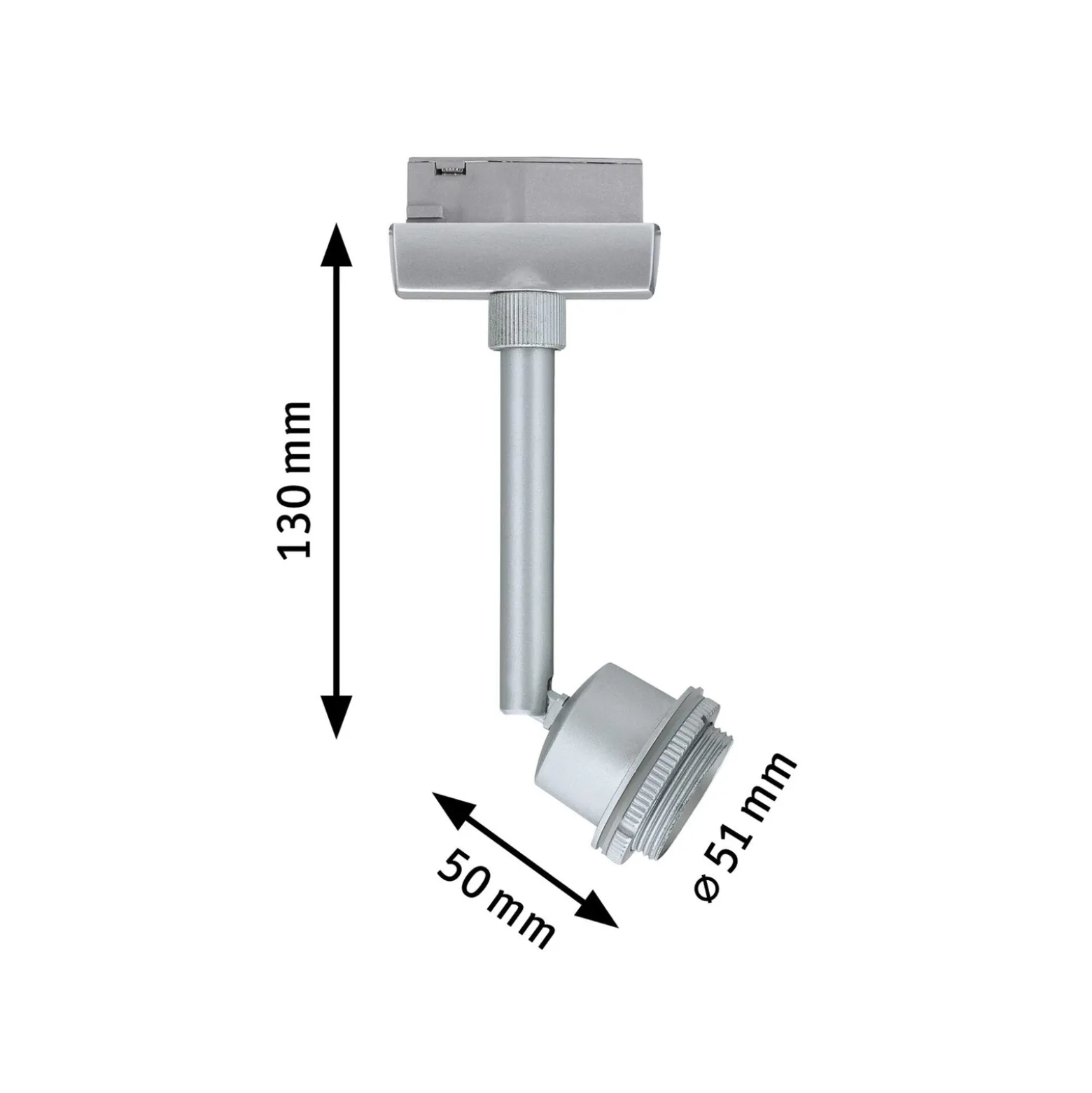 URail LED-spotti 3,5 W GZ10 kromi matta URail LED-spotti 3,5 W GZ10 kromi