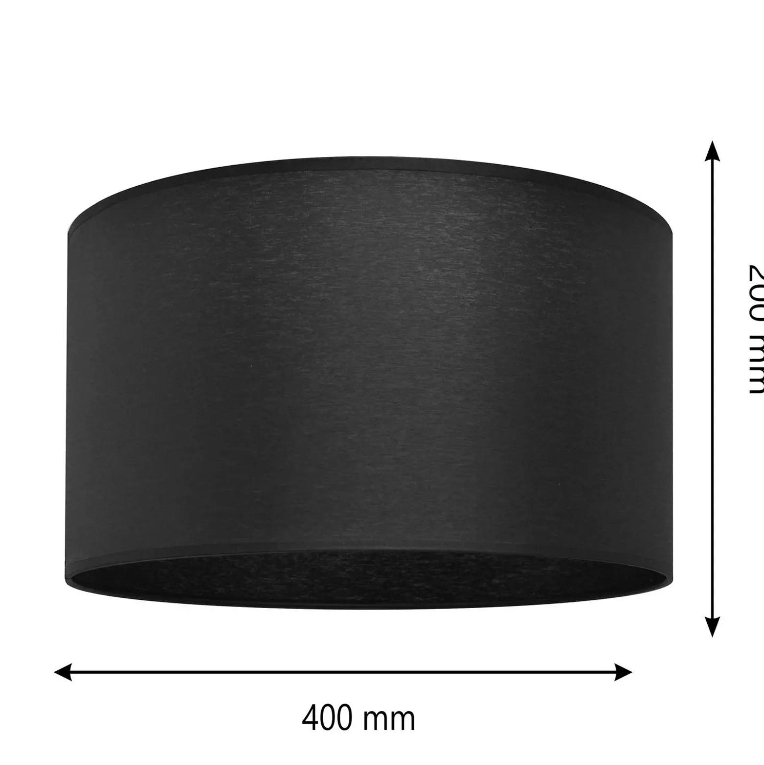 Varjostin Alba, Ø 40 cm, E27, musta