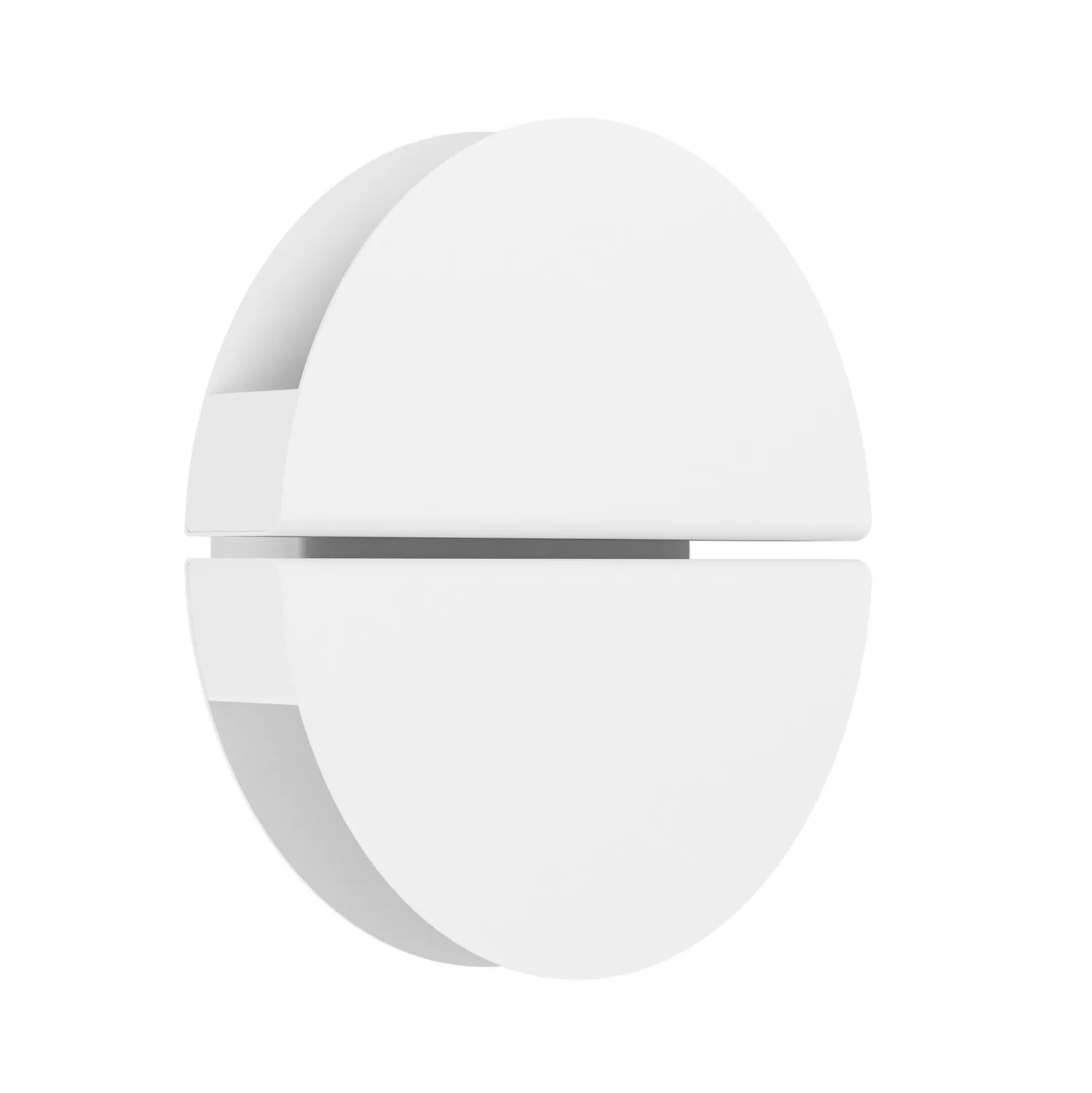 Vascella-LED-ulkoseinälamppu, valkoinen, halkaisija 18 cm, metalli