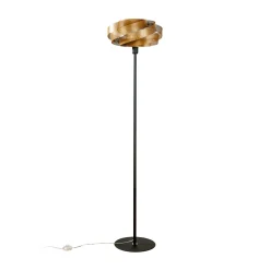 Vento-maavalaisin, musta/kultainen, metalli, Ø 40 cm, E27