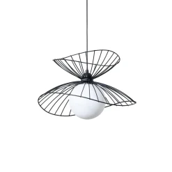 Vertigo-riippuvalaisin, musta, lasi/metalli, E27, Ø 50 cm