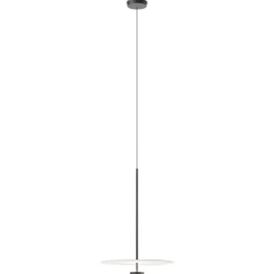 Vibia Flat LED-riippuvalo 1-lamppuinen Ø 55 cm harmaa L1