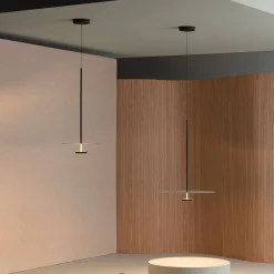 Vibia Flat LED-riippuvalo 1-lamppuinen Ø 55 cm harmaa L1