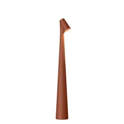 Vibia LED-akkukäyttöinen pöytävalaisin Africa, korkeus 40 cm, terrakotta